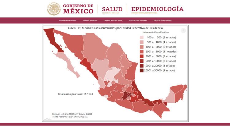 Mapa interactico COVID-19